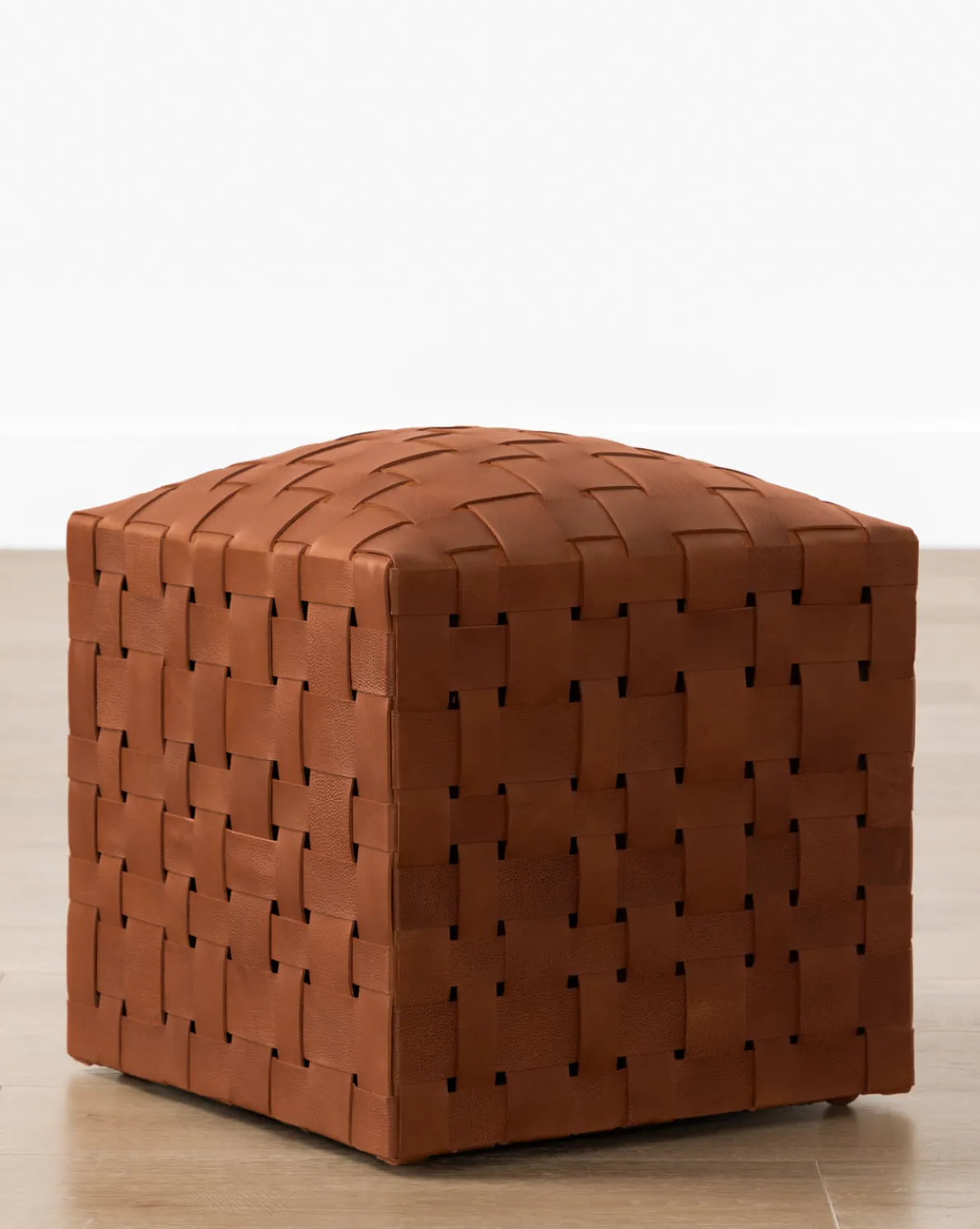 Ackley Leather Ottoman