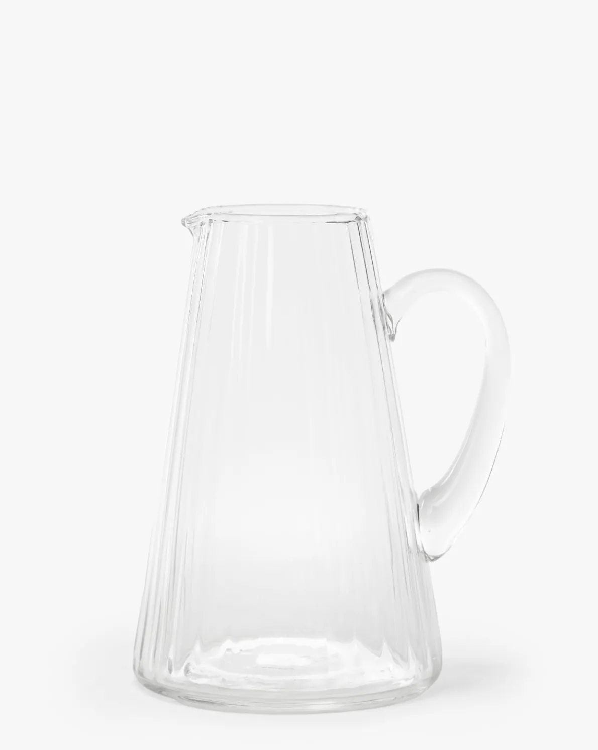 Adonis Ribbed Glass Pitcher