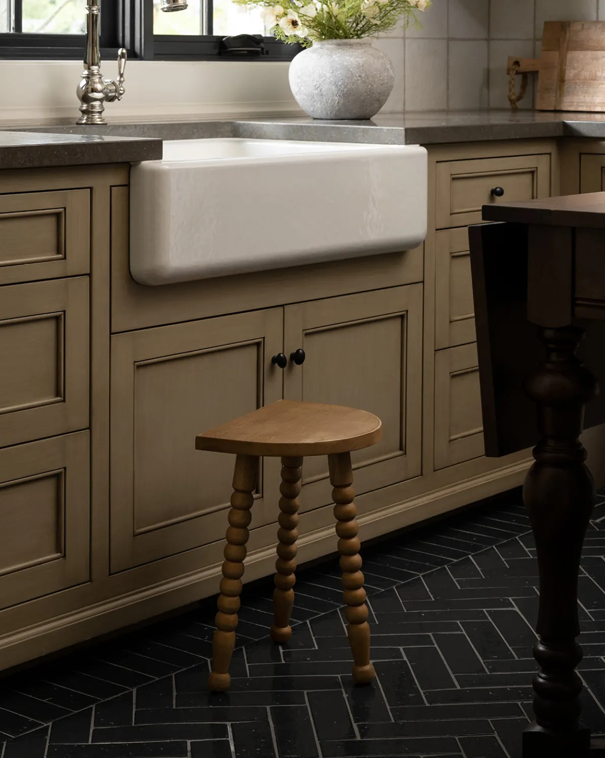 Alice Honey Wood Stool