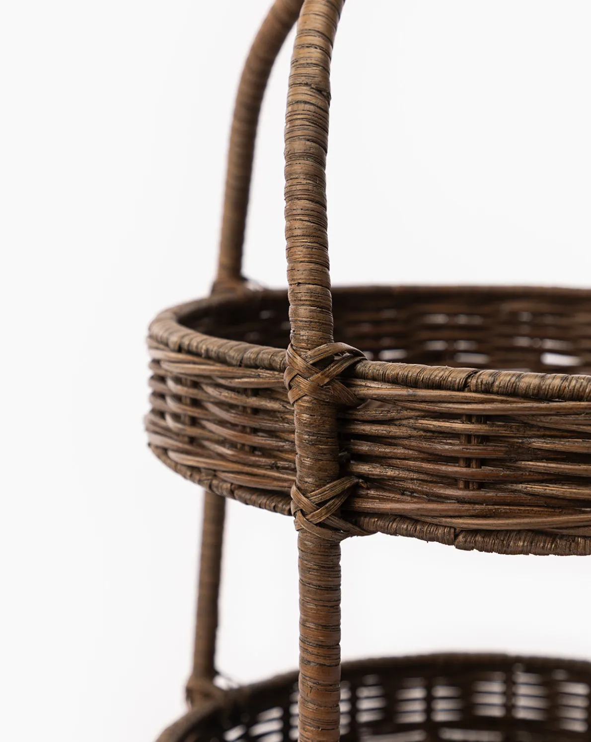 Aneesa Two-Tiered Wicker Tray