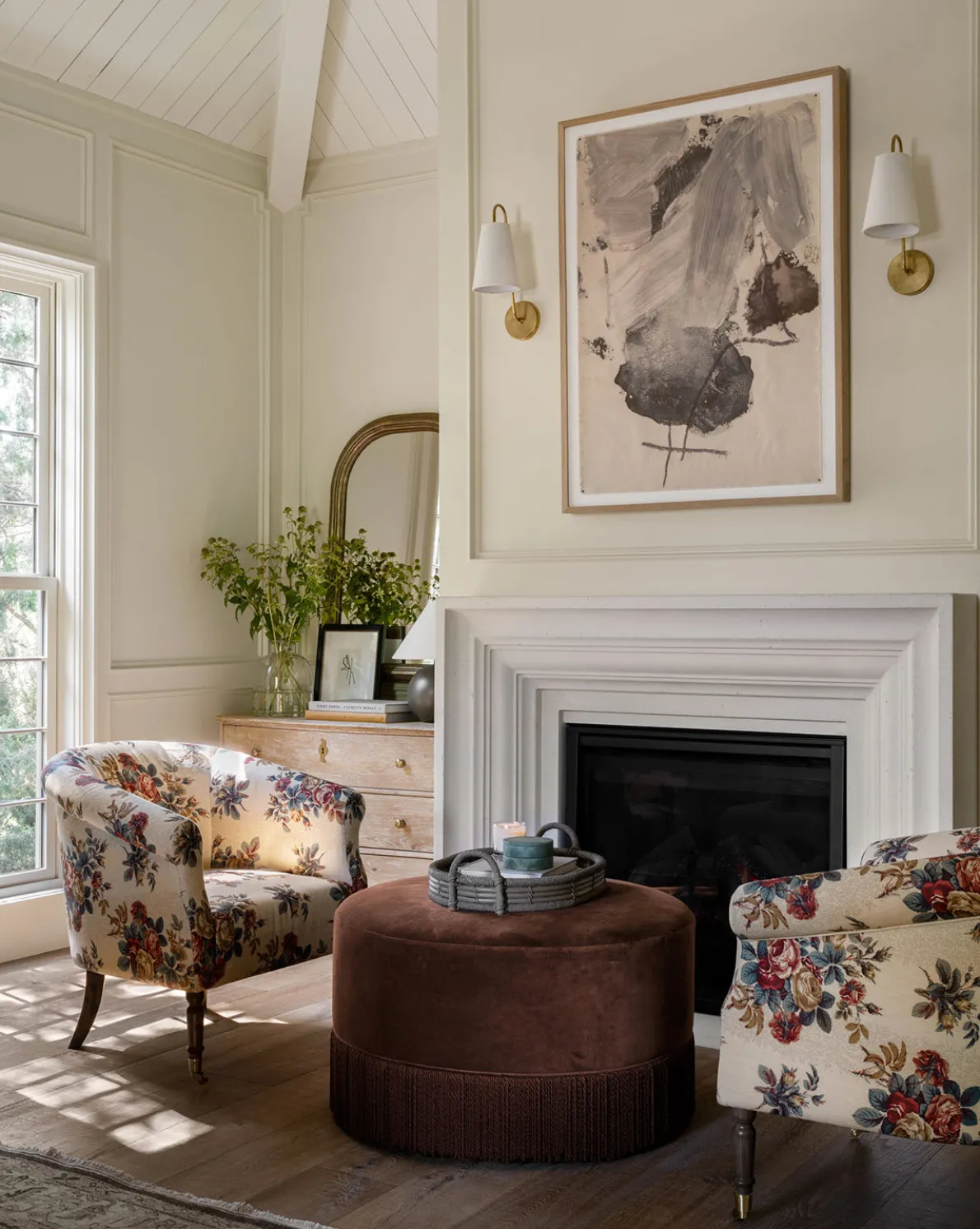 Astrid Fringe Ottoman