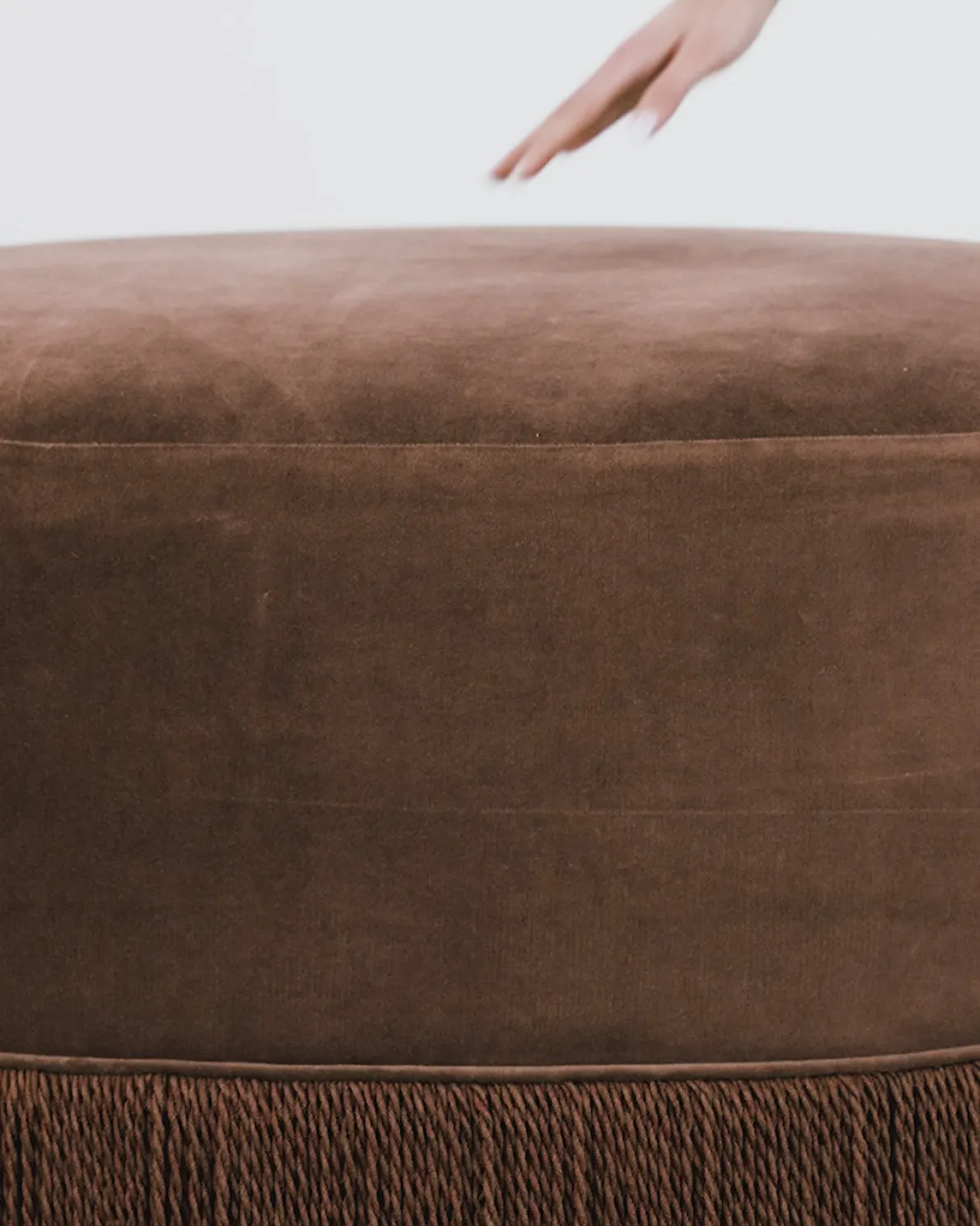 Astrid Fringe Ottoman