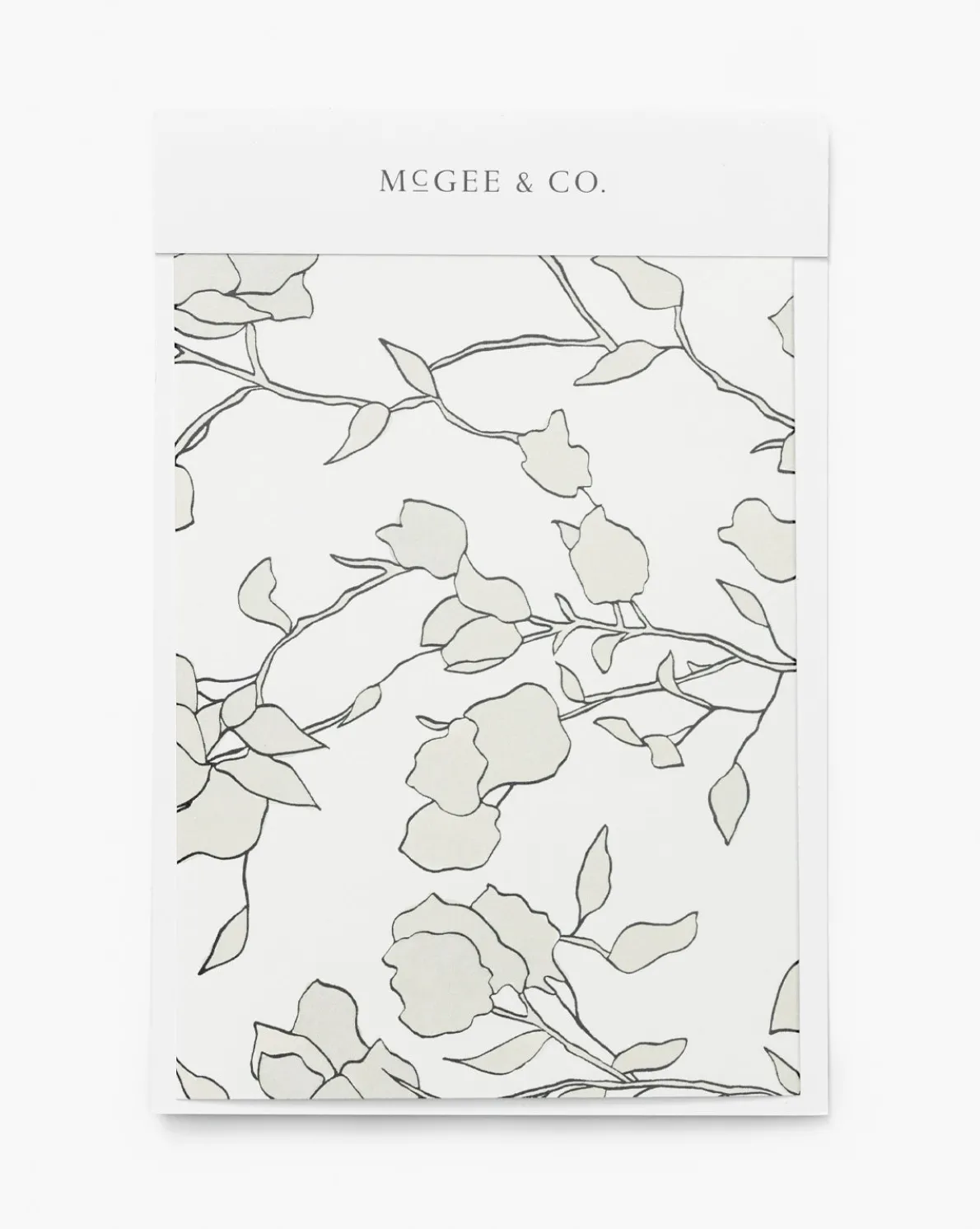 Blair Sketched Floral Wallpaper Swatch