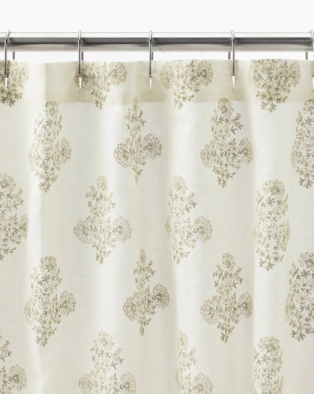 Block Print Shower Curtain