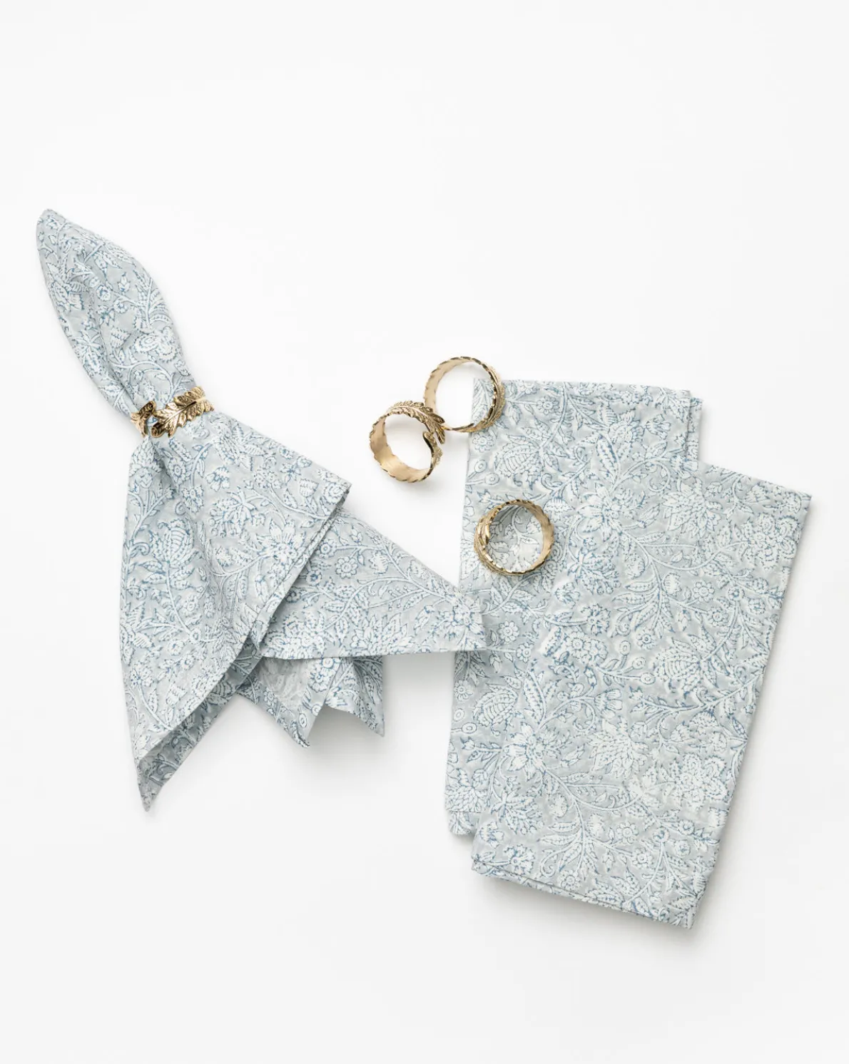 Botanical Brass Napkin Ring (Set of 4)