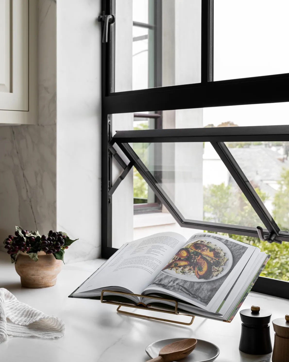 Brass Cookbook Holder