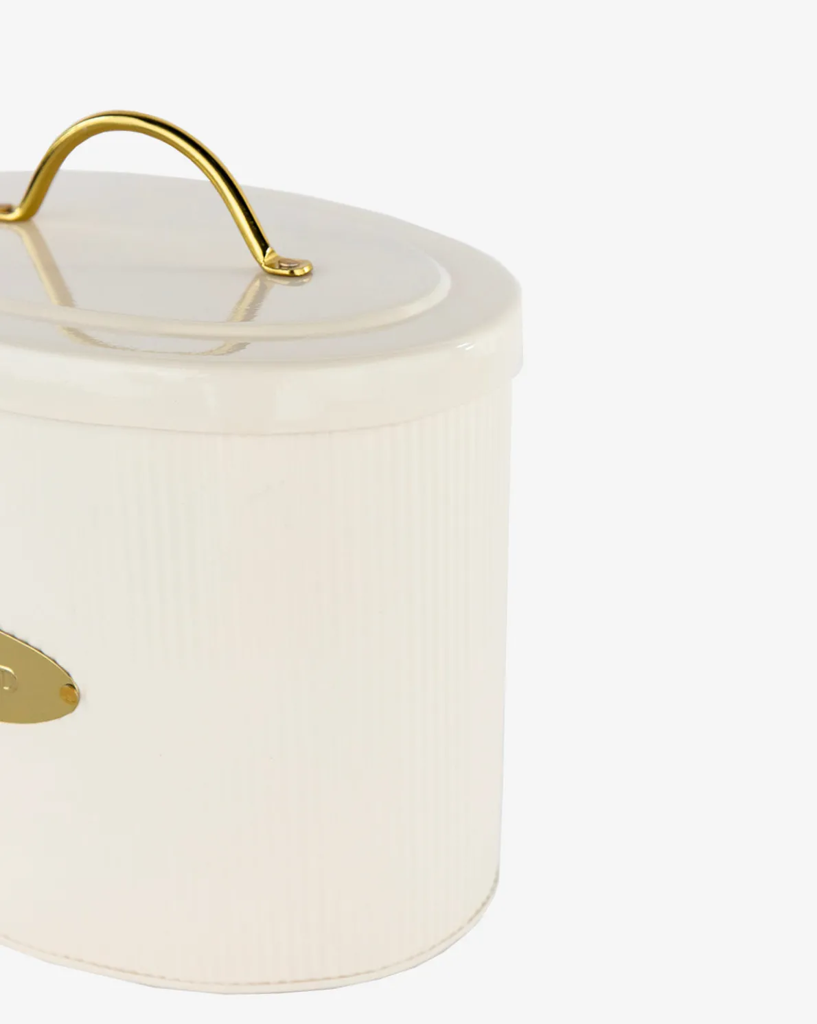 Brass Detailed Metal Bread Box