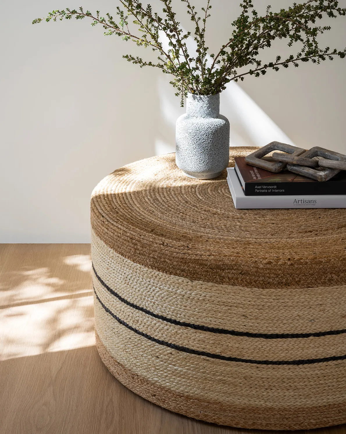 Brynlee Woven Ottoman