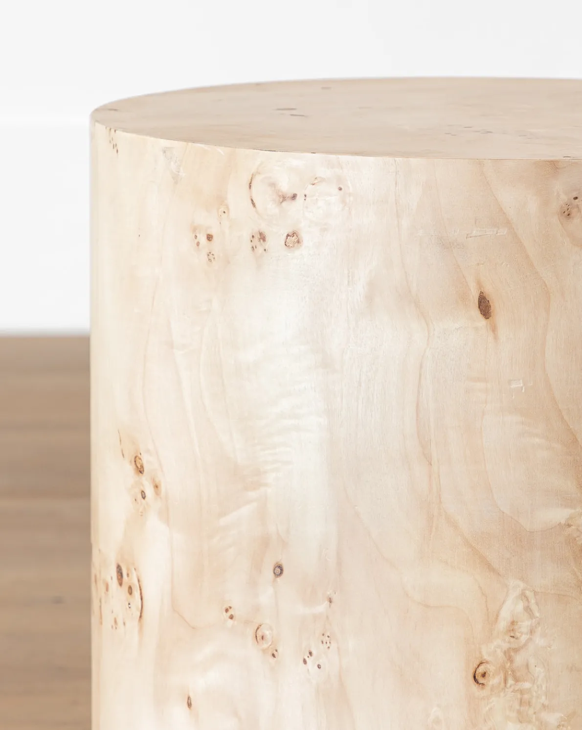 Burl Wood Side Table