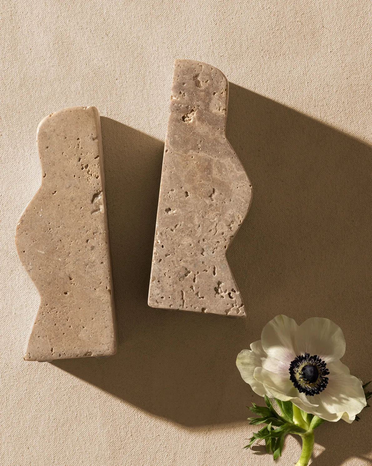 Catriona Travertine Bookends (Set of 2)