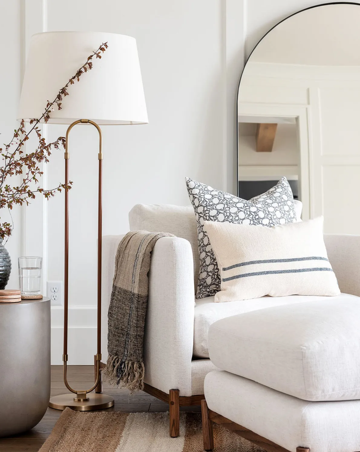 Clara Block Print Pillow Cover