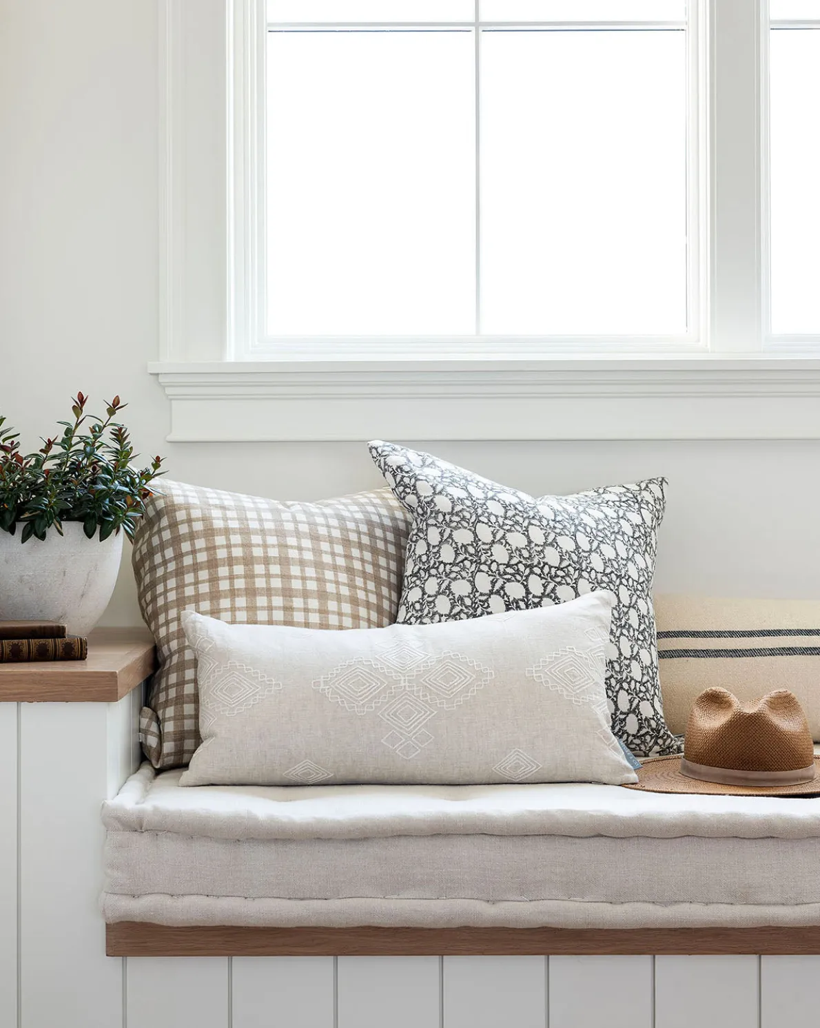 Clara Block Print Pillow Cover