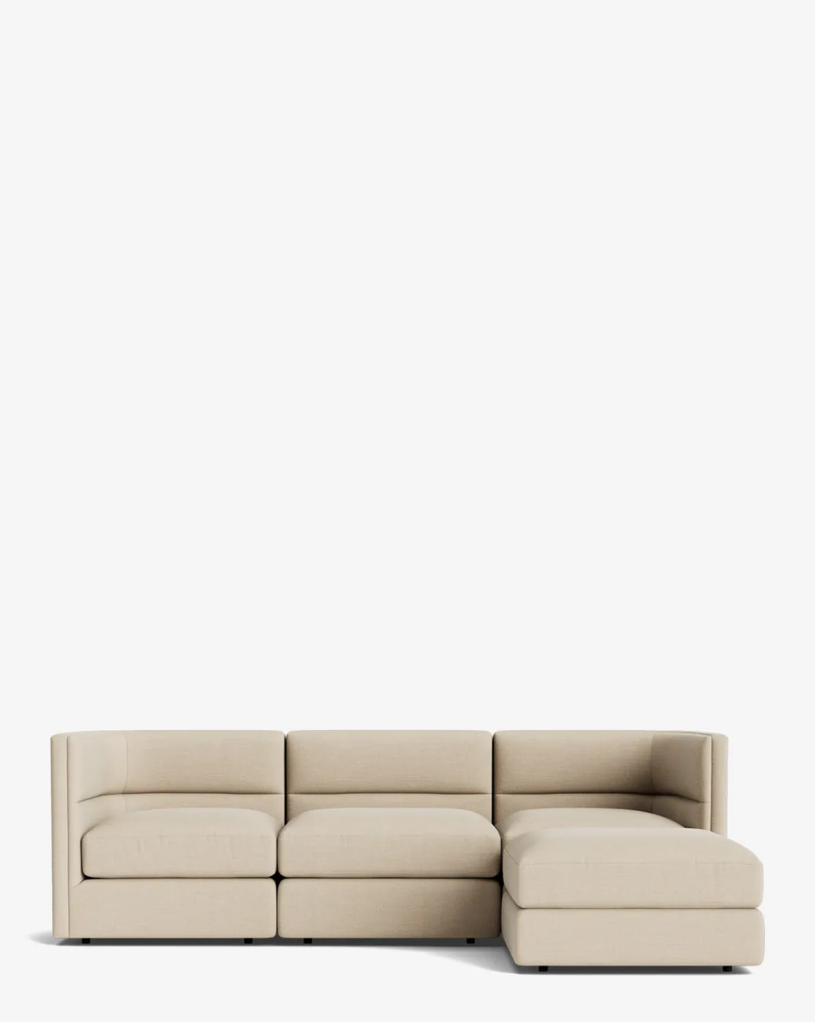 Claremont Modular Sofa with Ottoman 99"