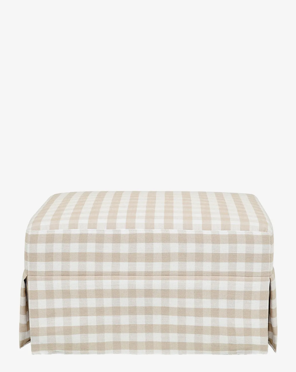 Crawford Gliding Ottoman in Gingham
