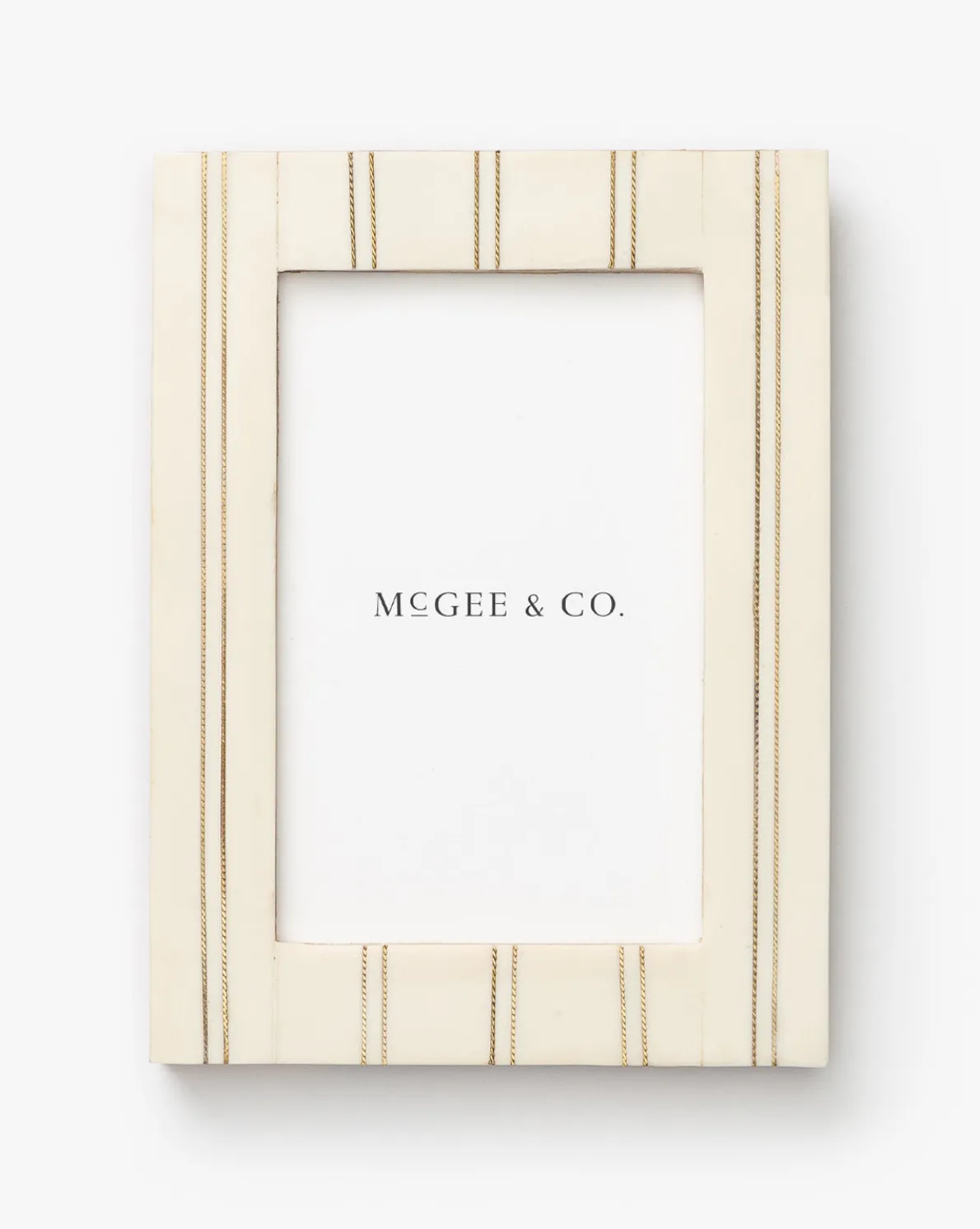 Cream Double Striped Frame