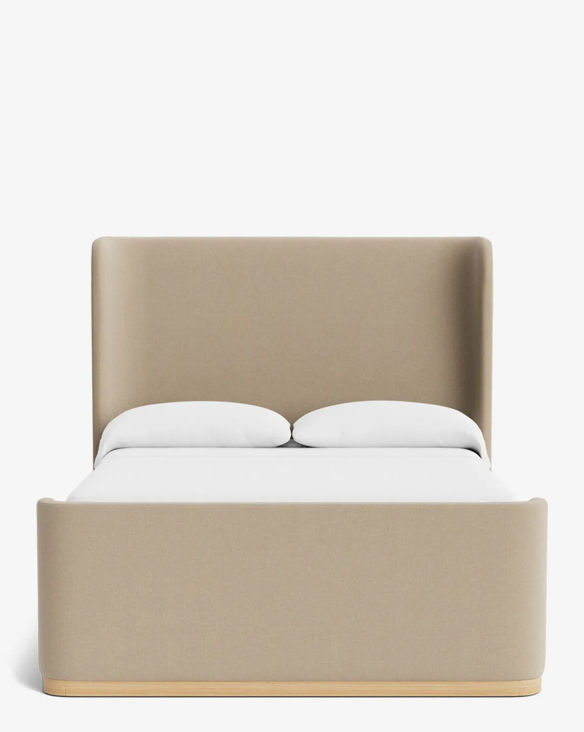 Denning Oatmeal Upholstered Bed (Ready to Ship)