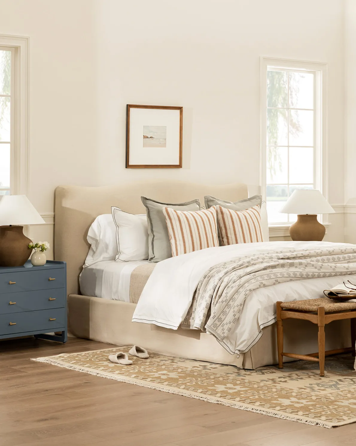 Devlin White Duvet Cover