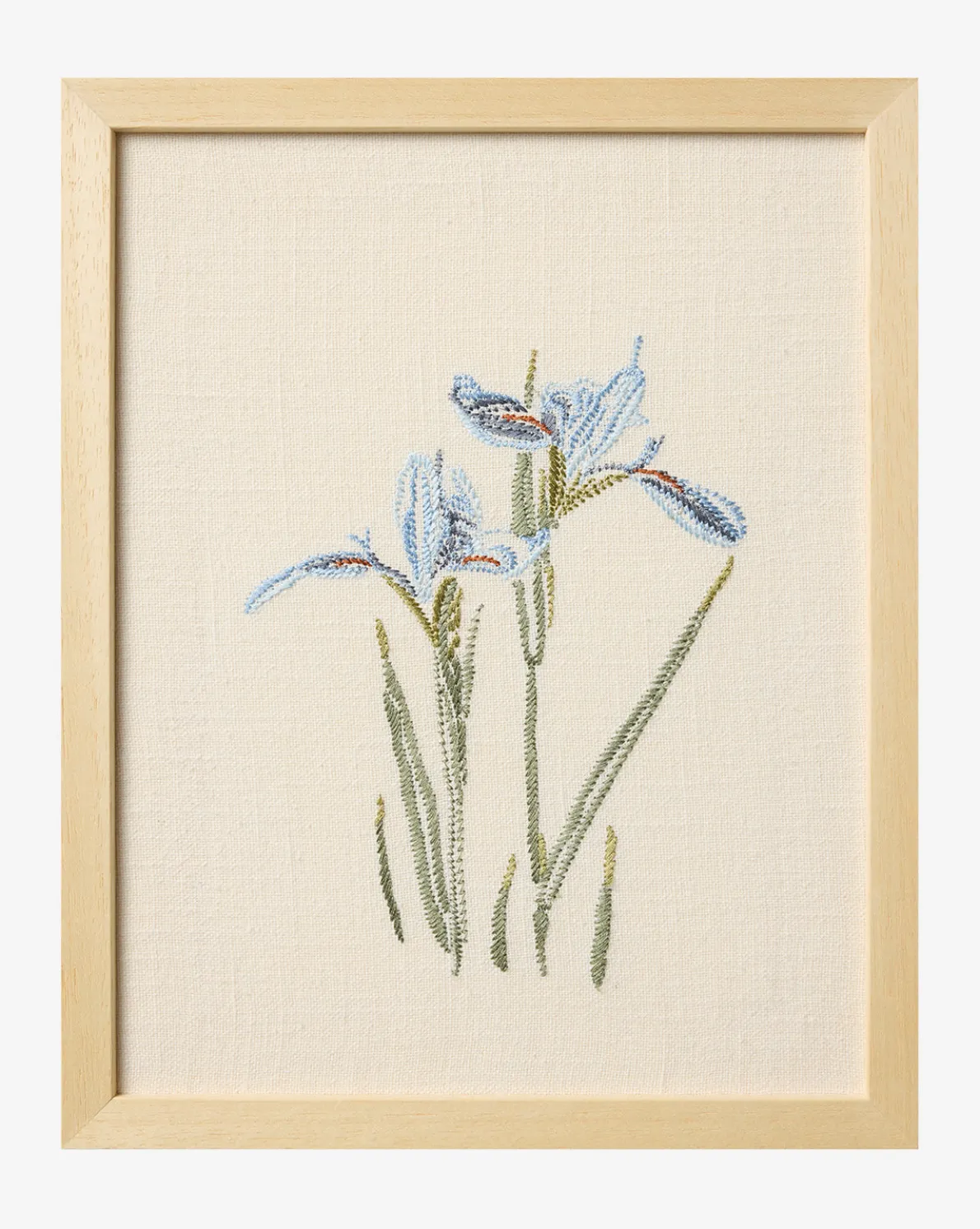 Embroidered Blue Iris