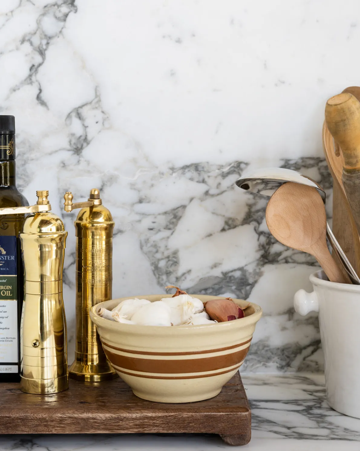 European Brass Pepper Mill