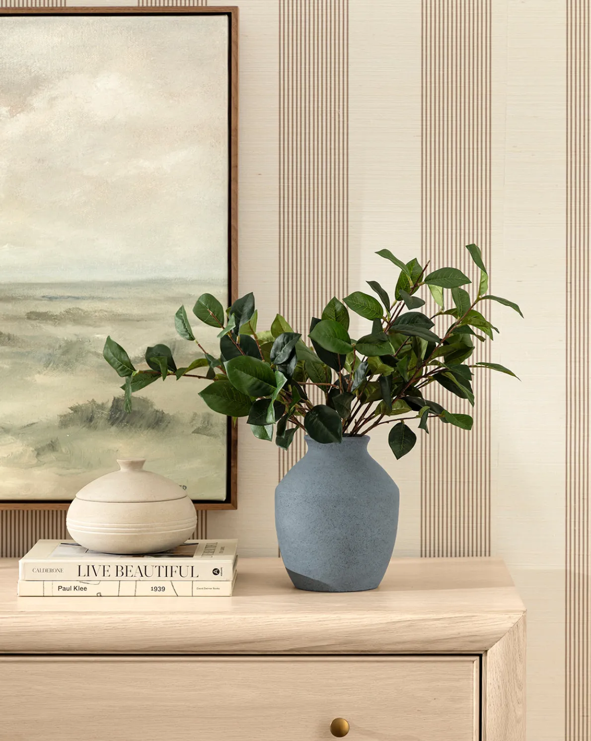 Faux Laurel Leaf Branch