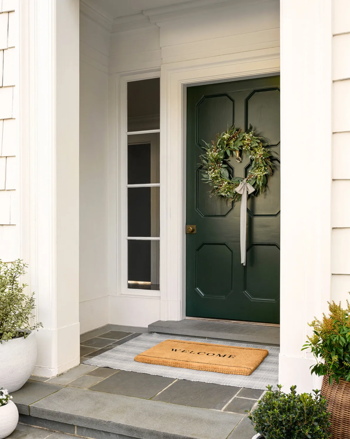 Faux Wild Grass & Eucalyptus Wreath