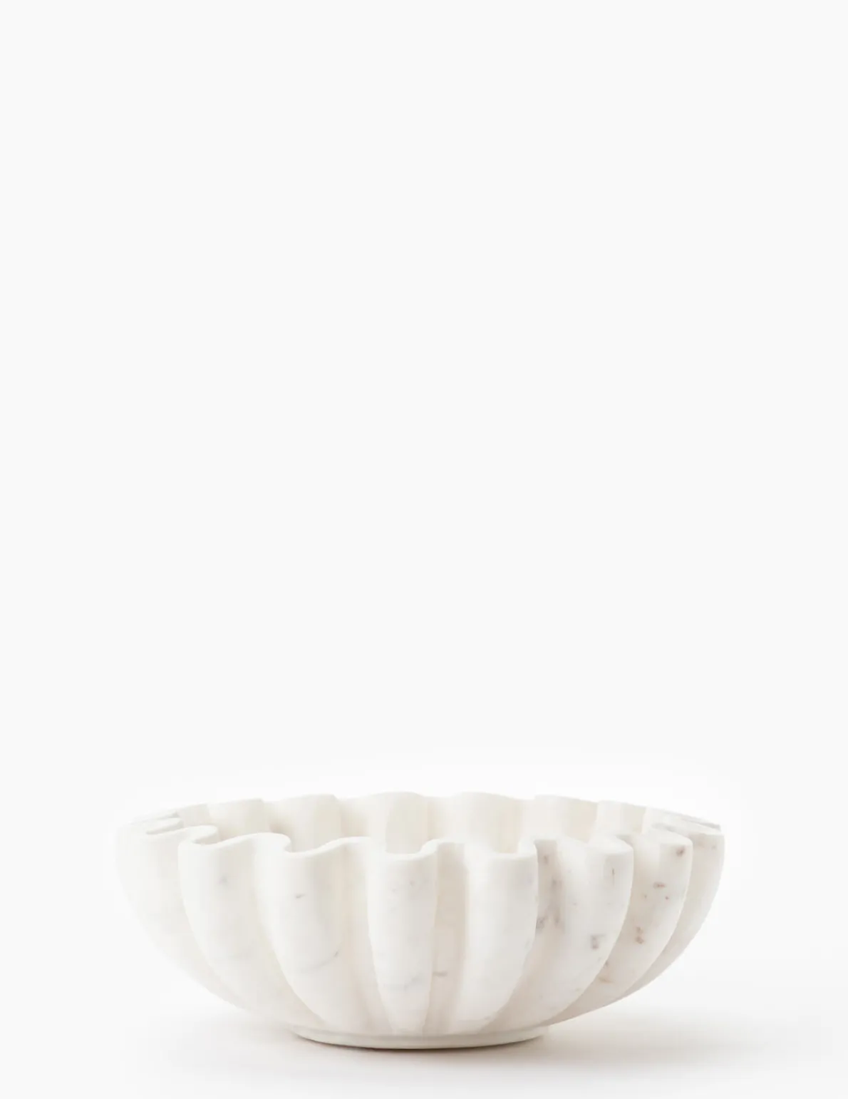 Fluted Marble Bowl