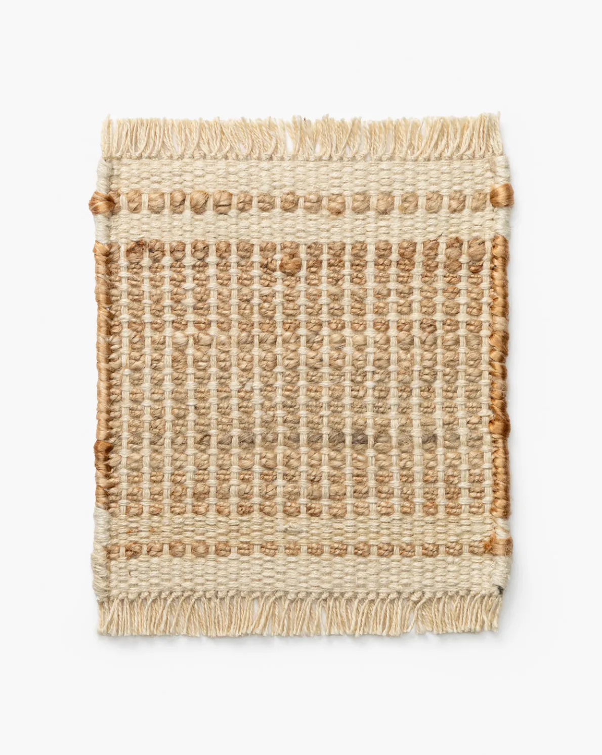 Girona Cream Handwoven Jute Rug Swatch