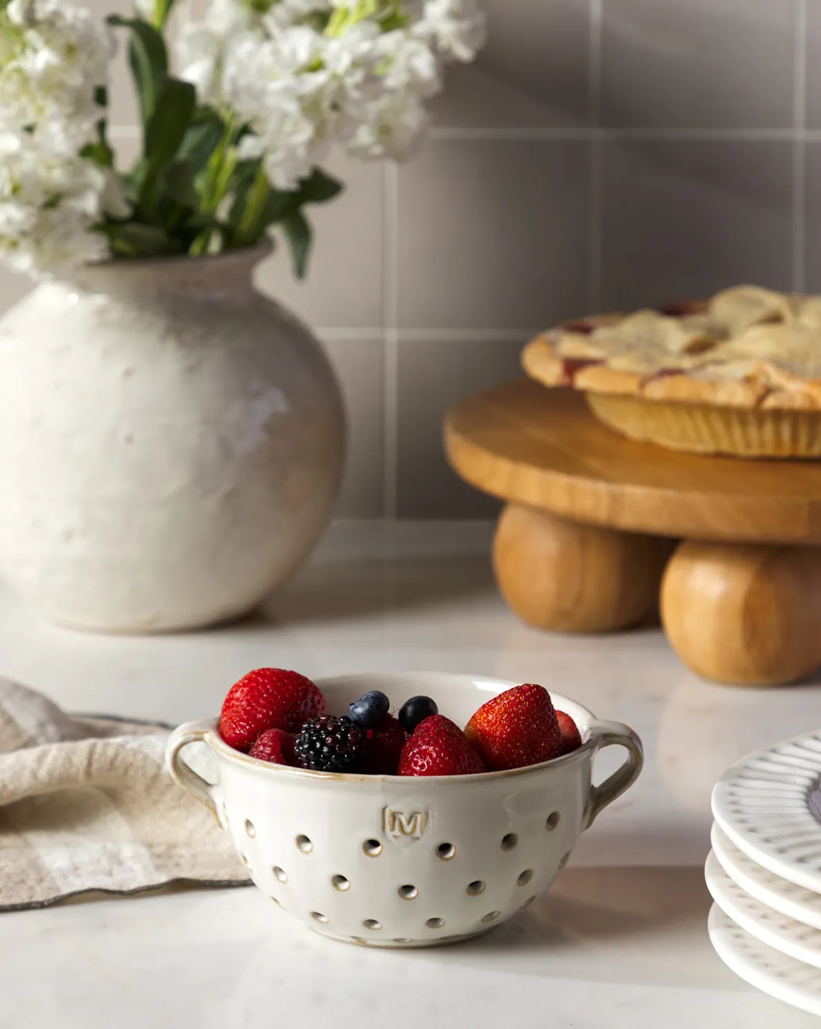 Glazed Berry Colander