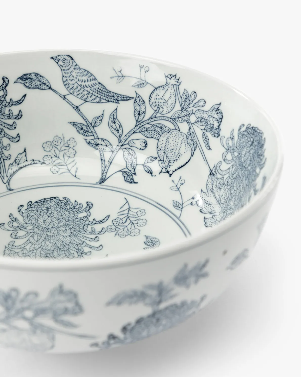 Hand Stamped Botanical Bowl