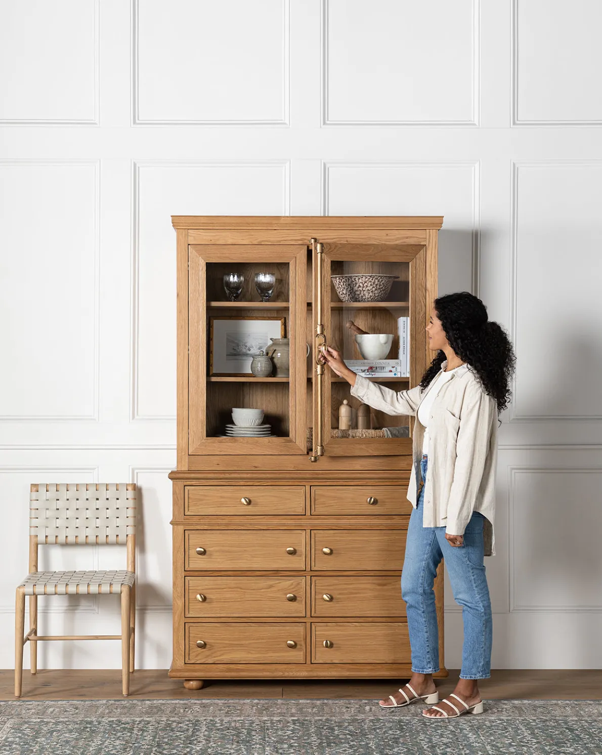 Heath Oak Cabinet