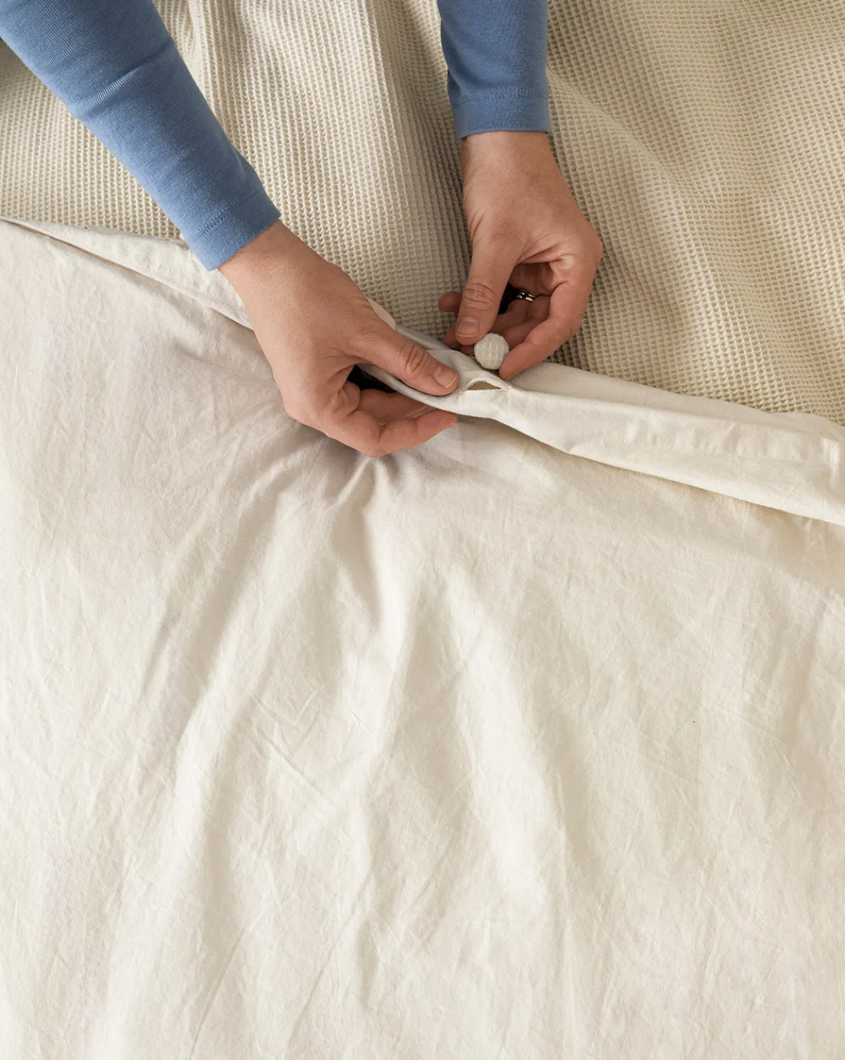 Helene Waffle Duvet Cover