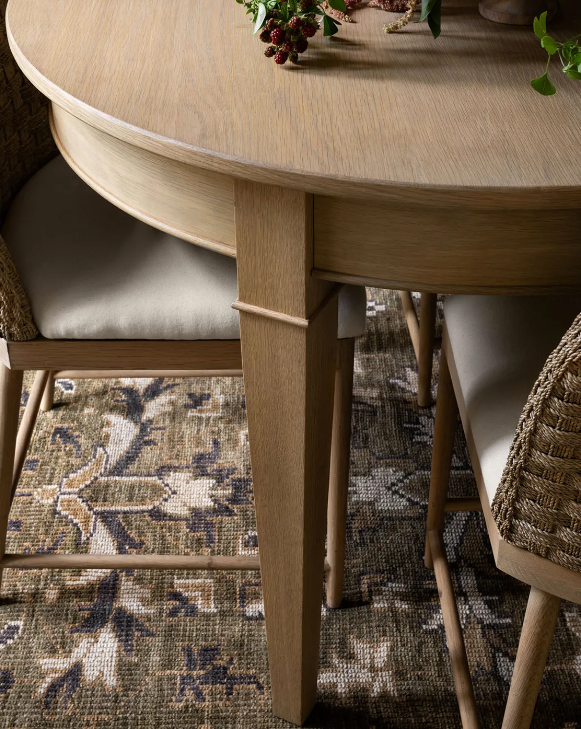 Hughes Oak Extension Dining Table