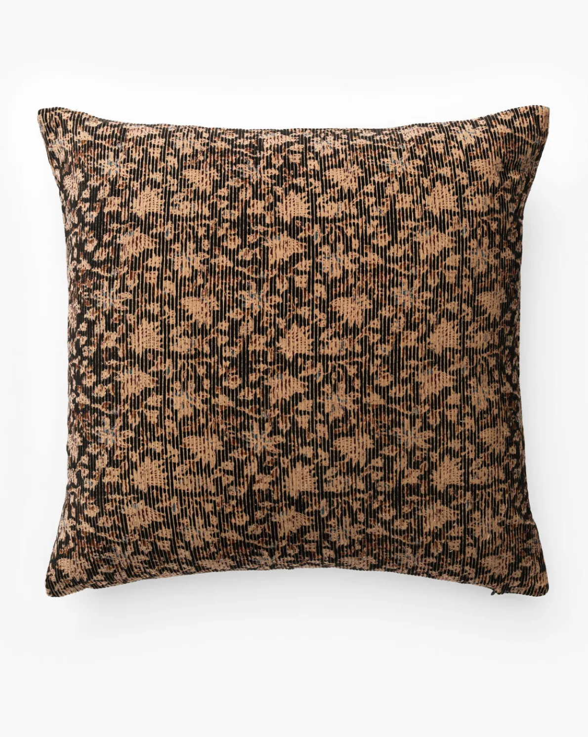 Isolde Velvet Block Print Pillow Cover