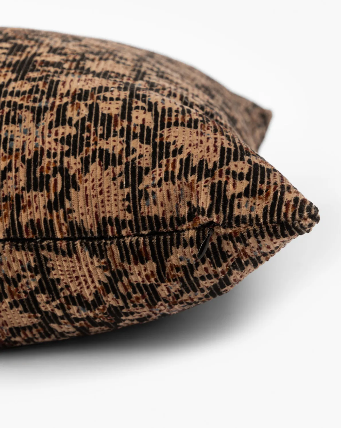 Isolde Velvet Block Print Pillow Cover