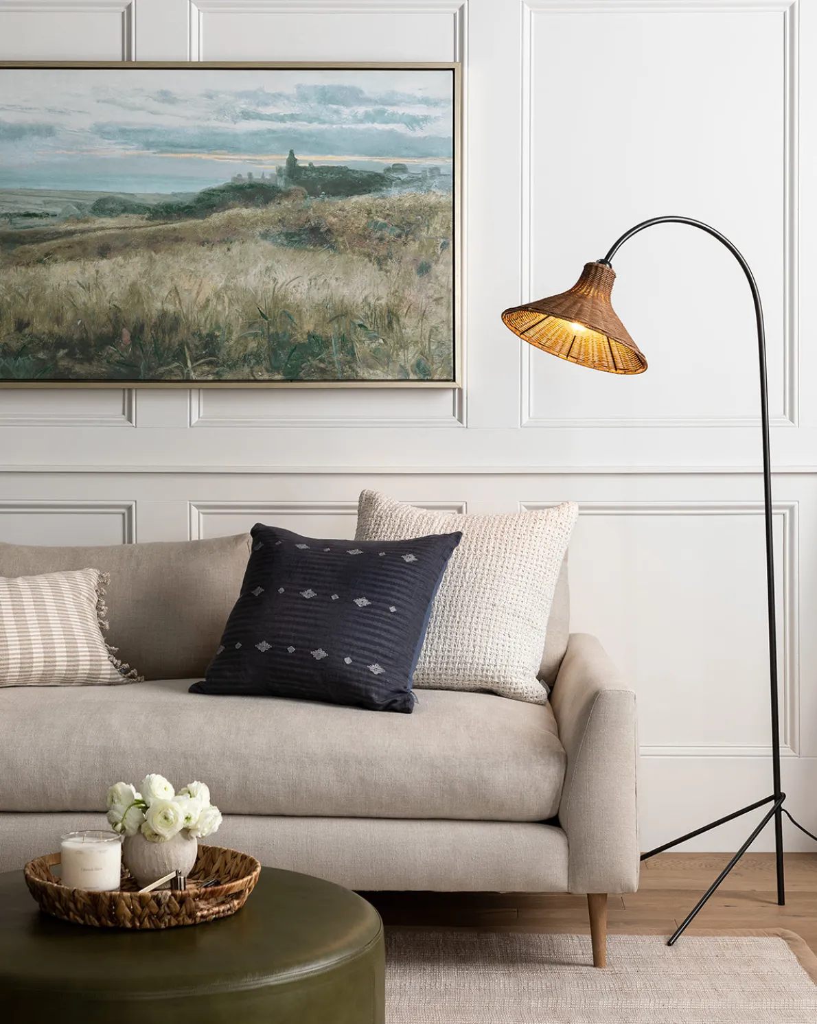 Johanson Woven Floor Lamp