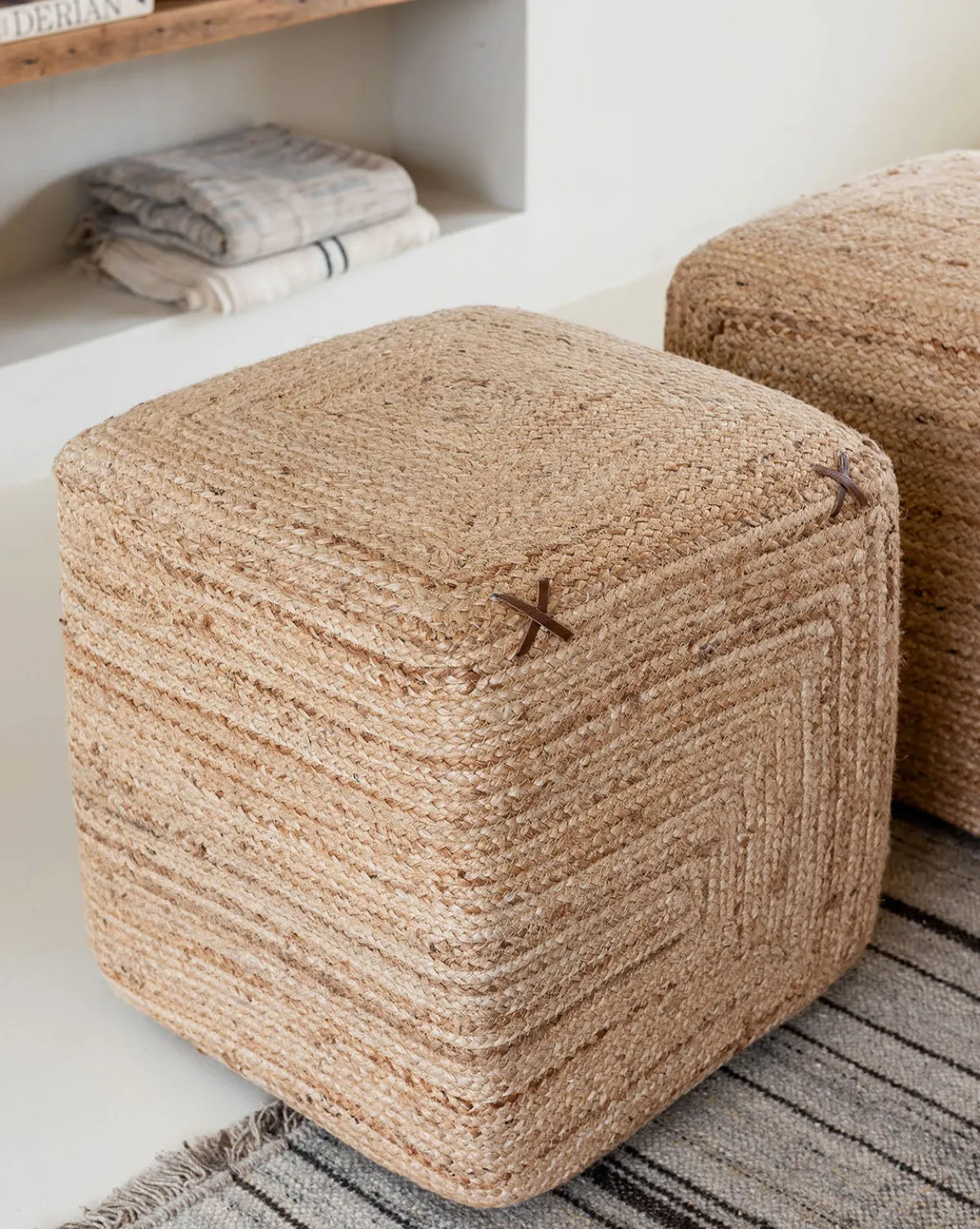 Kelvin Woven Ottoman