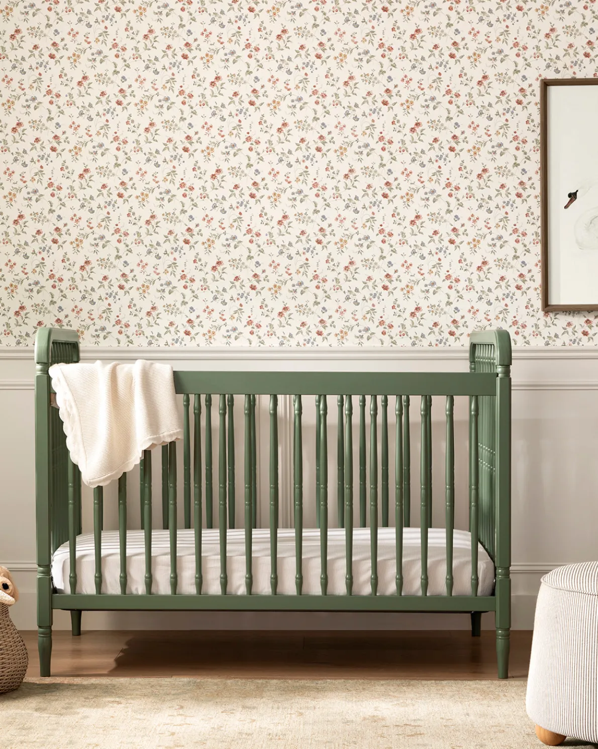 Liberty 3-in-1 Convertible Spindle Crib w/Toddler Bed Conversion Kit