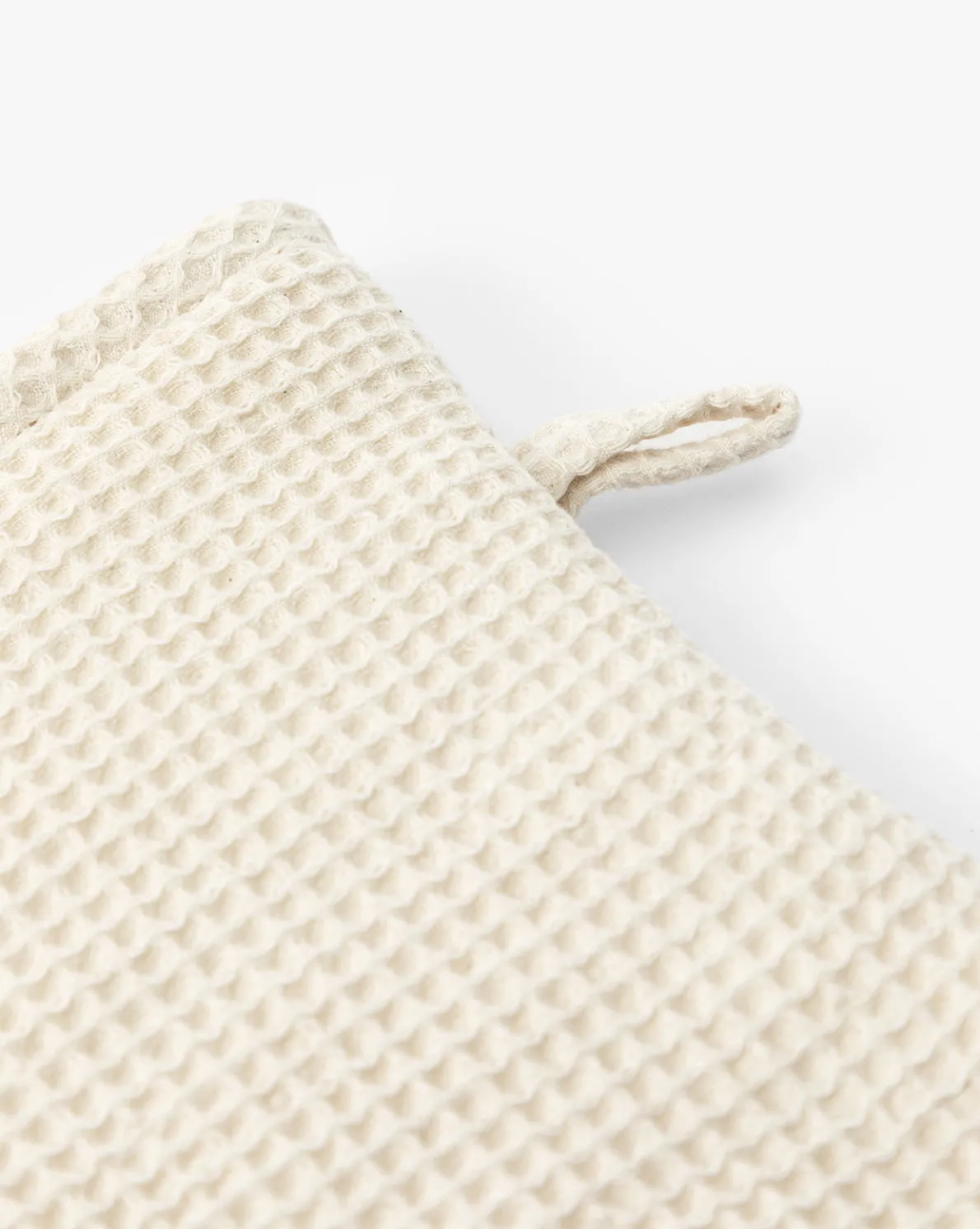 Linen Blend Waffle Oven Mitt