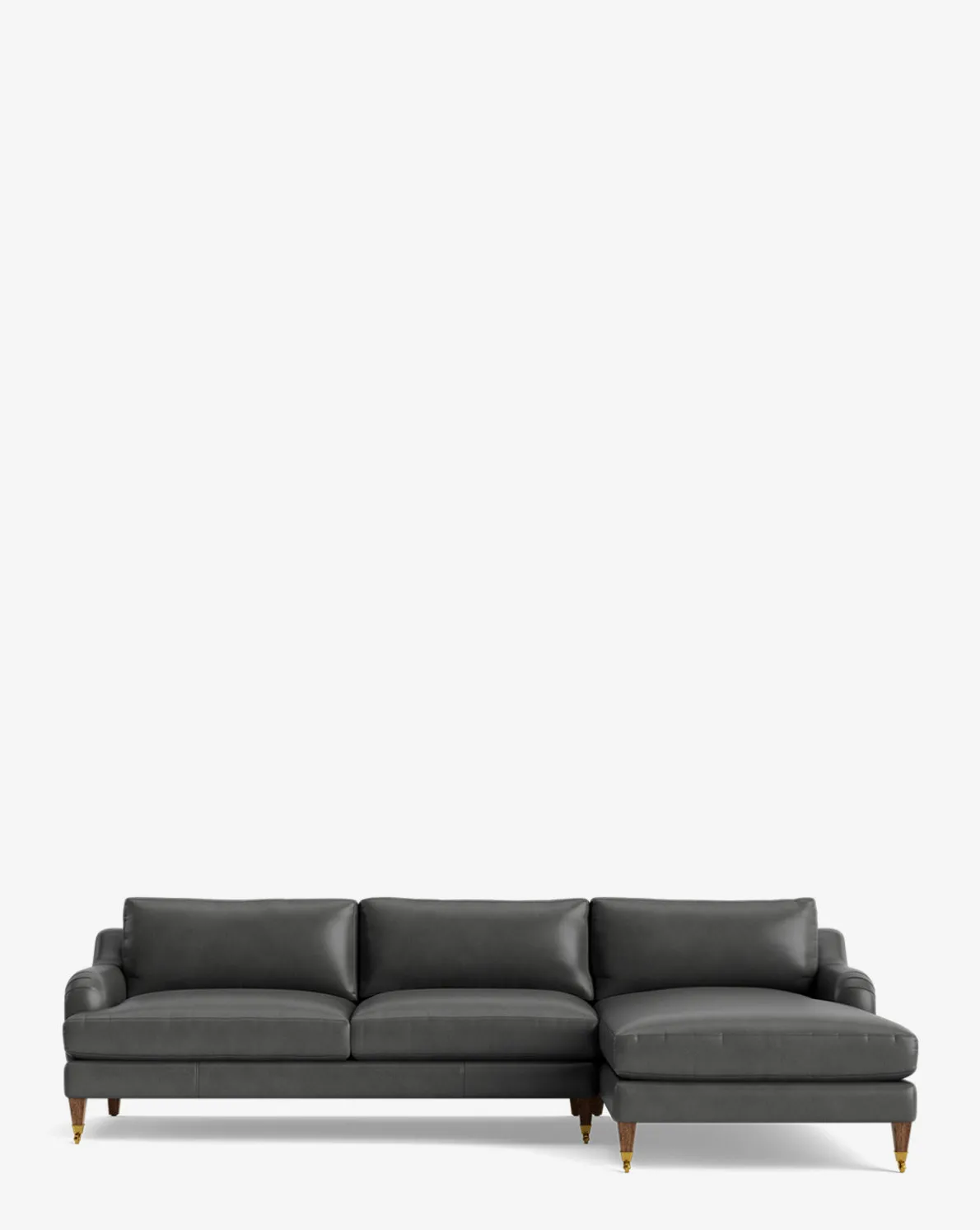 Lucille English Roll Arm Right Chaise Sectional 107