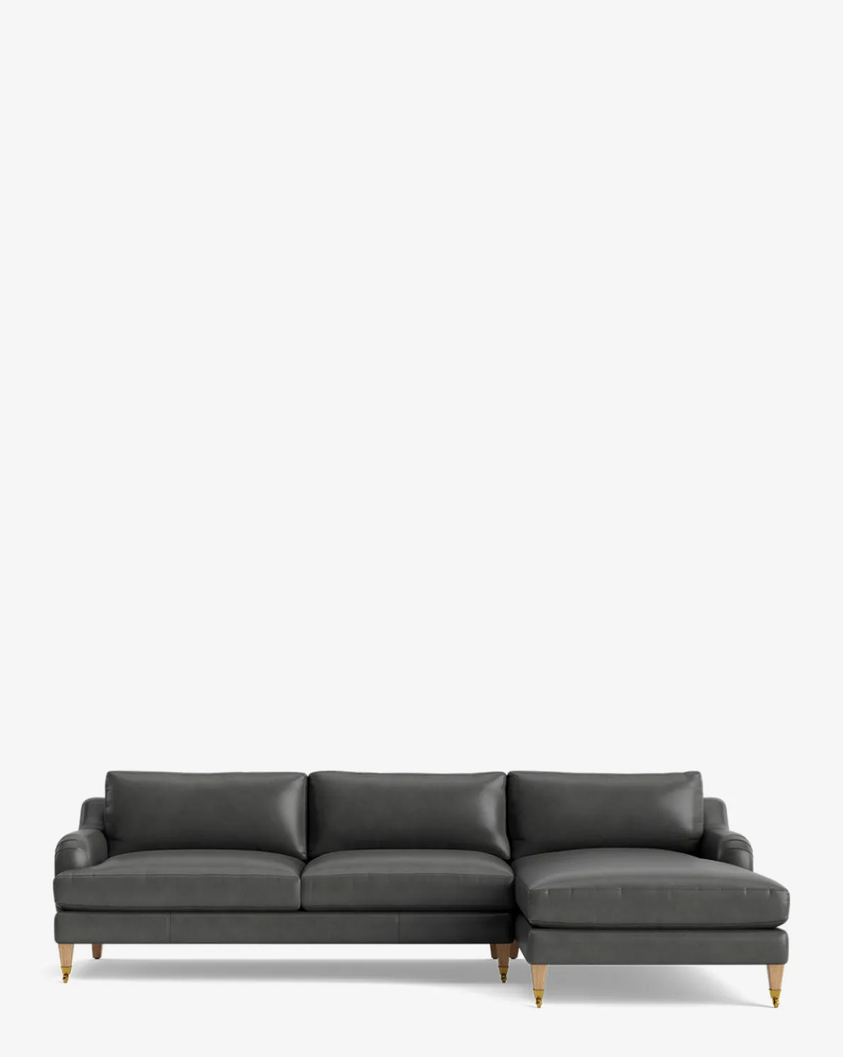 Lucille English Roll Arm Right Chaise Sectional 107