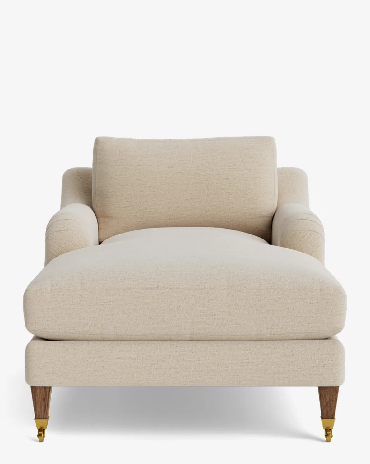 Lucille English Roll Arm Chaise Lounge