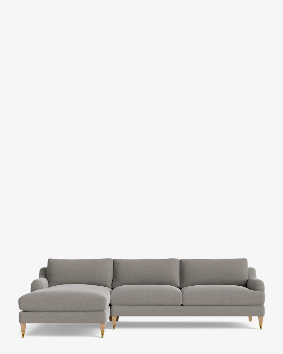 Lucille English Roll Arm Left Chaise Sectional 107