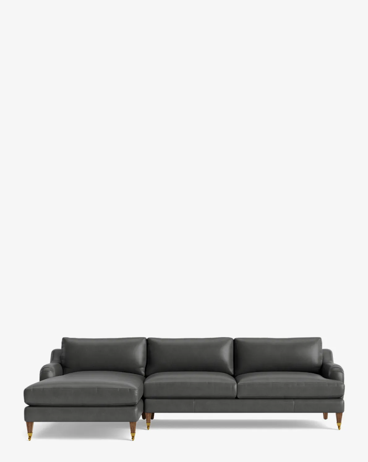 Lucille English Roll Arm Left Chaise Sectional 107