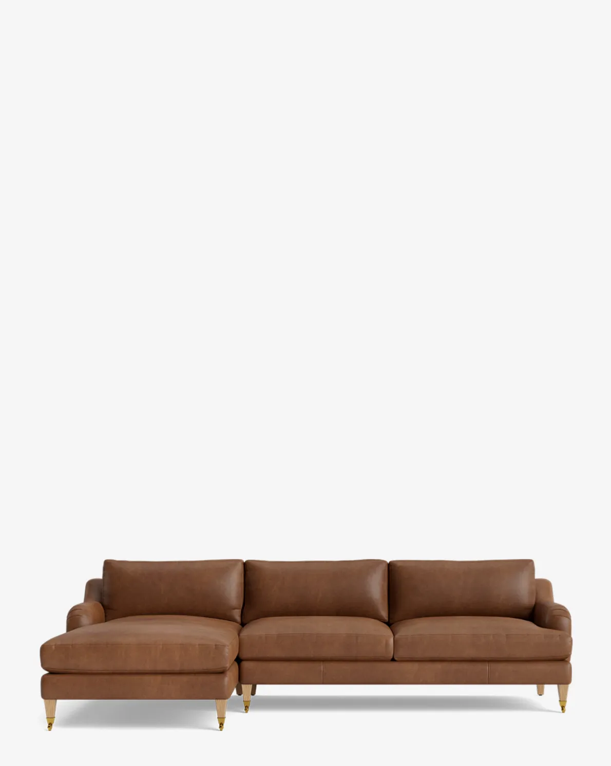 Lucille English Roll Arm Left Chaise Sectional 107