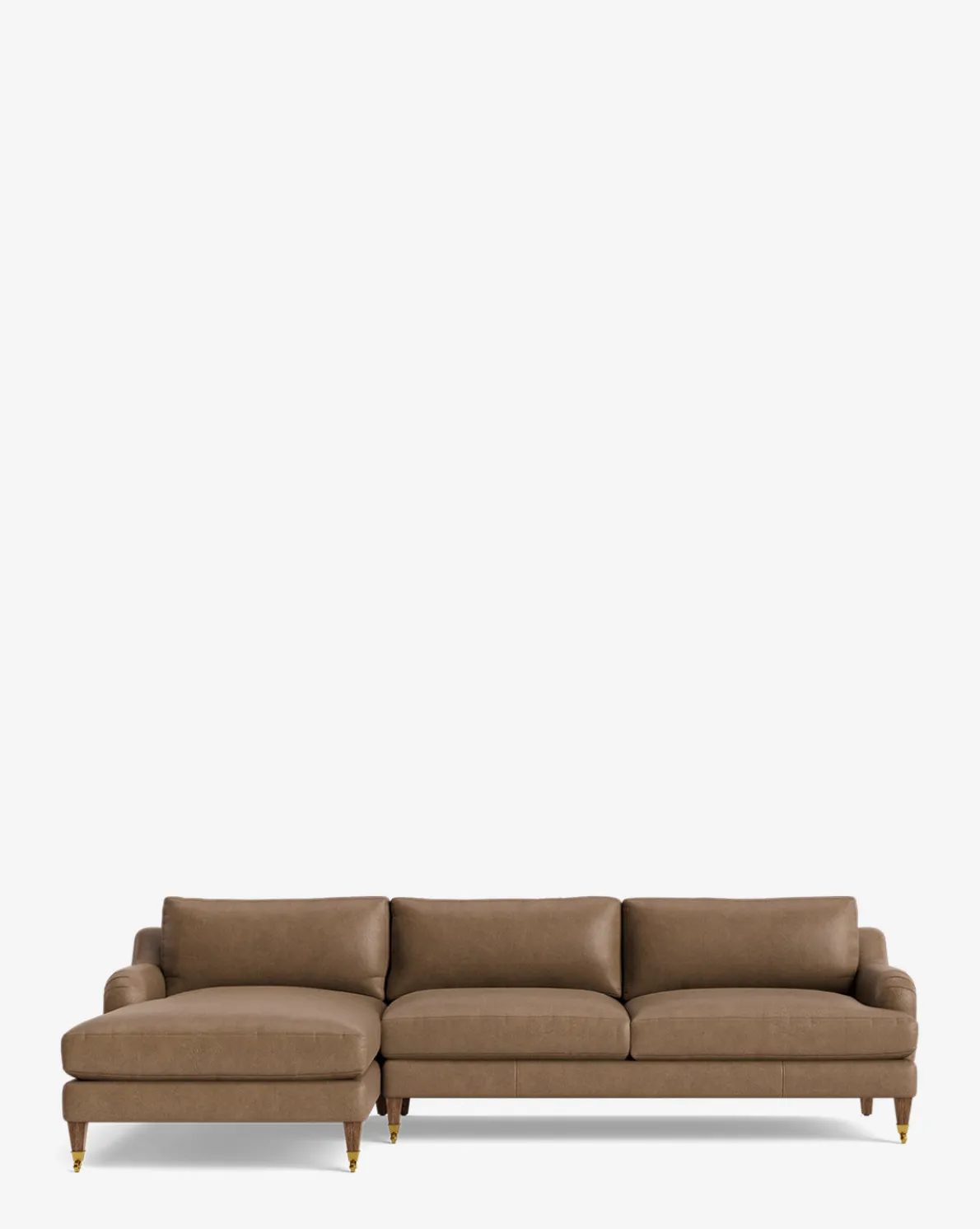 Lucille English Roll Arm Left Chaise Sectional 107