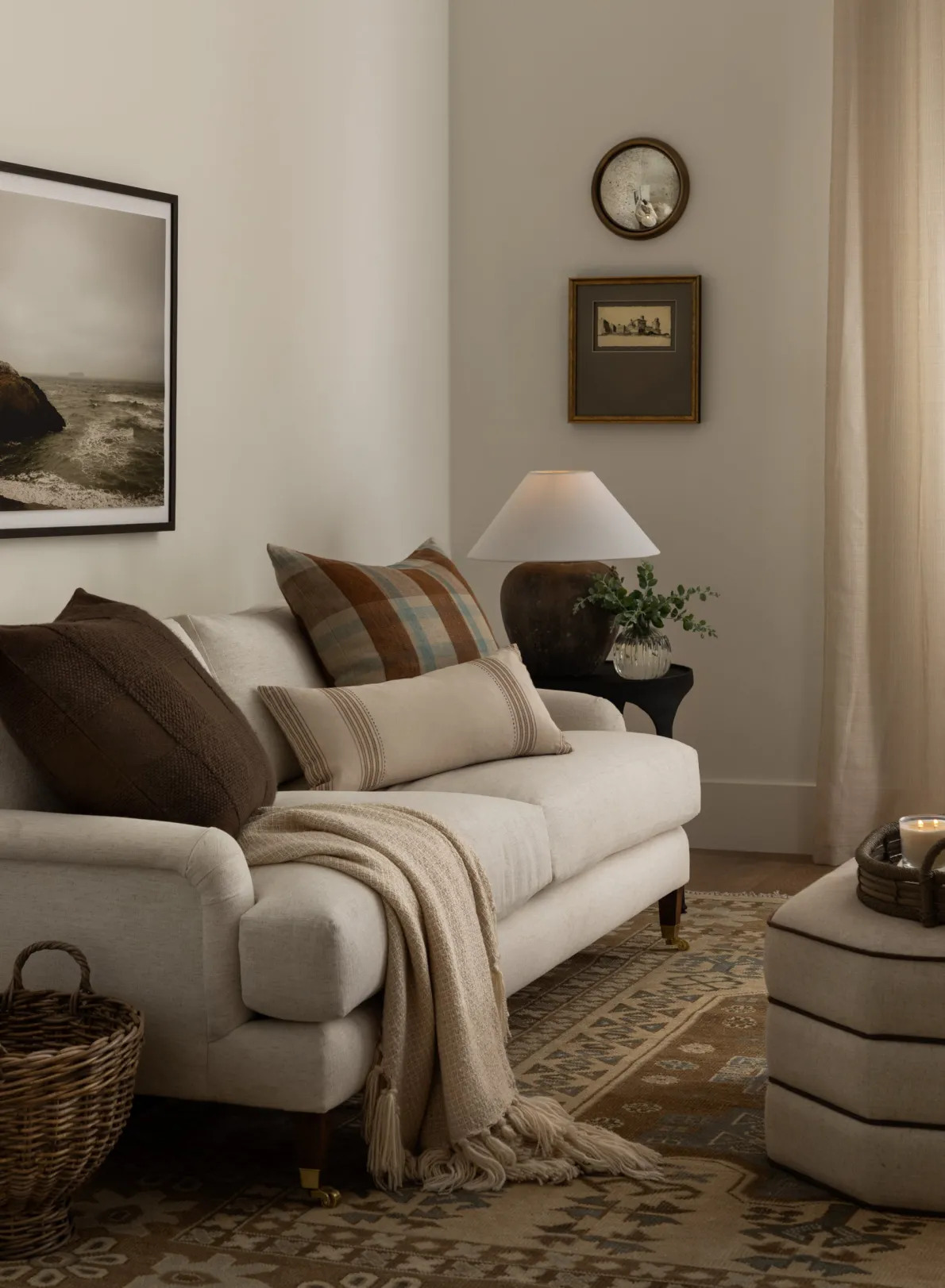 Lucille English Roll Arm Sofa 78