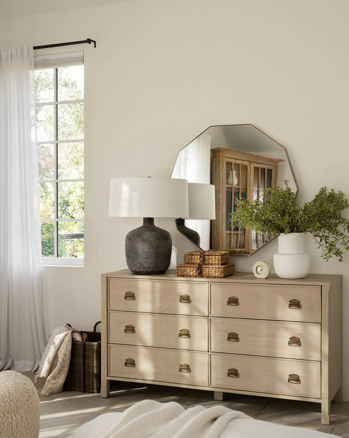 Mackenna White Oak Dresser