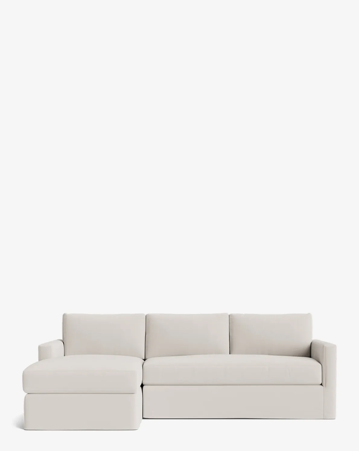 Macy Slipcover Chaise Sectional 101