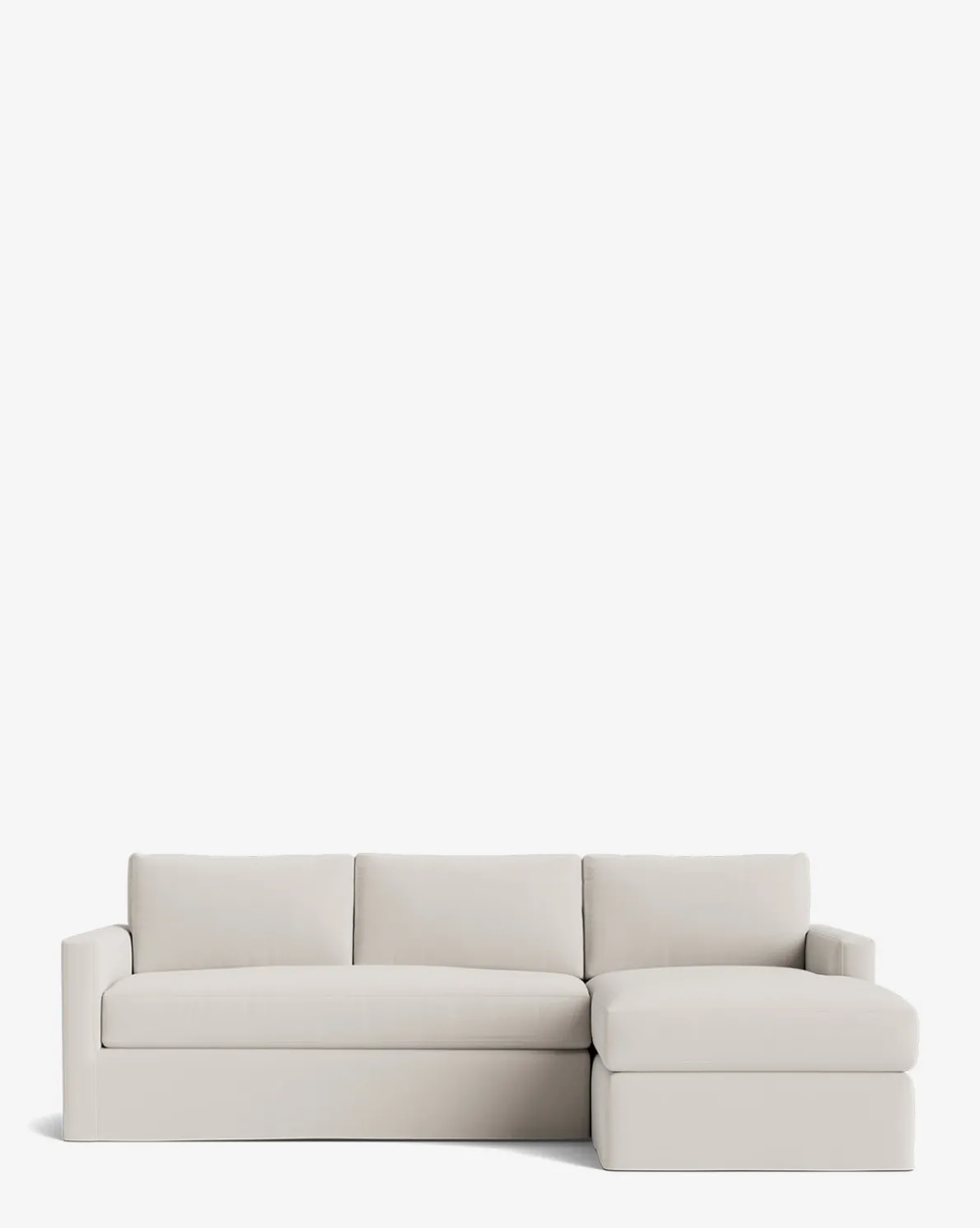 Macy Slipcover Chaise Sectional 101