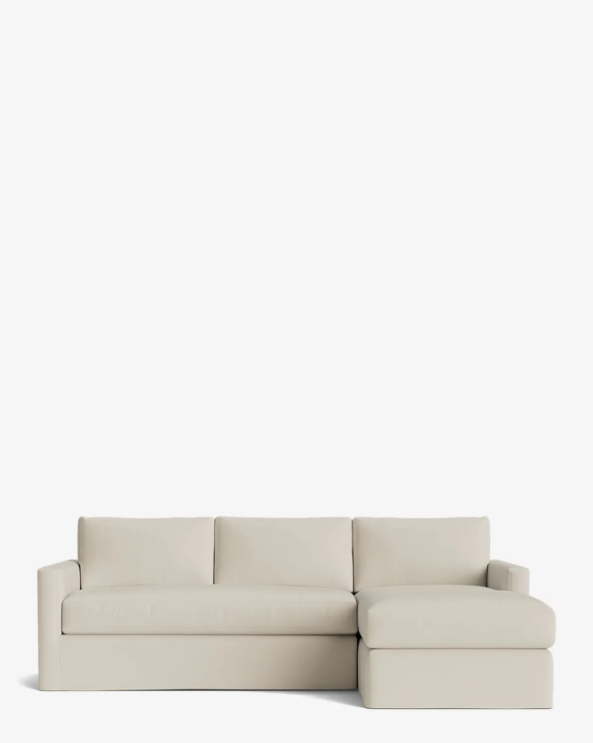 Macy Slipcover Chaise Sectional 101